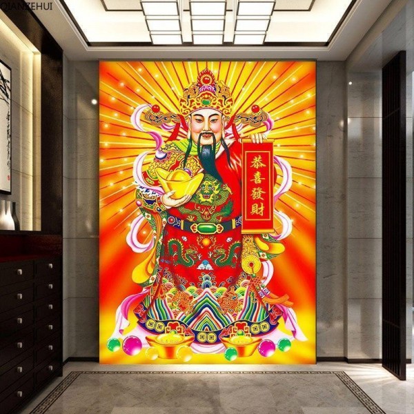 Kinesisk man från 50x70cm