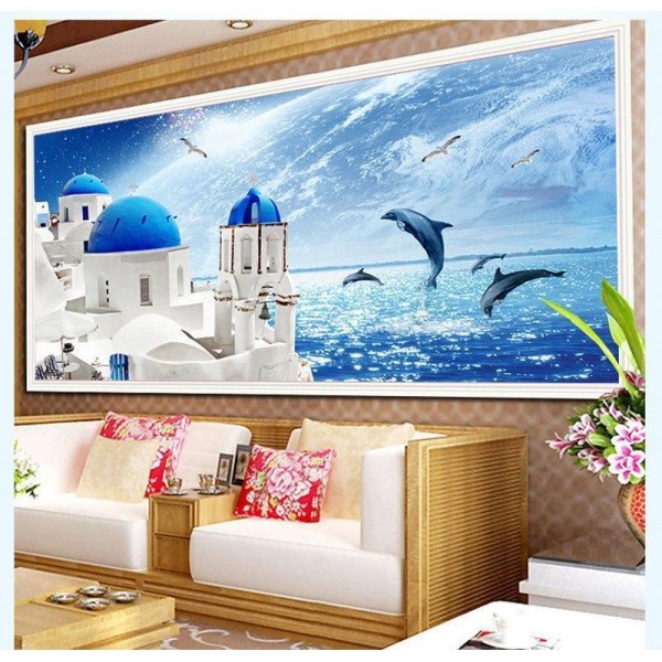 Tempel ved havet fra 40x100cm