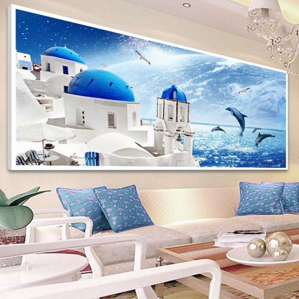 Tempel ved havet fra 40x100cm