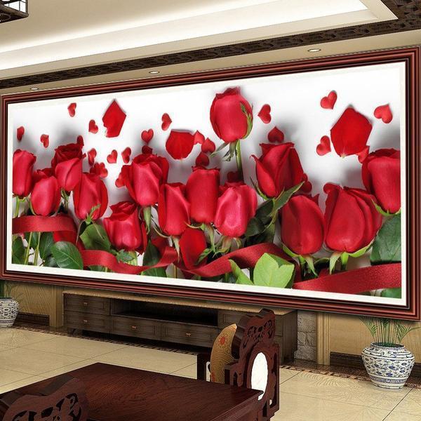 Røde roser fra 40x100cm