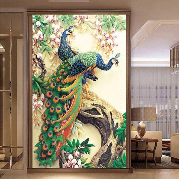 Påfugler fra 50x80cm