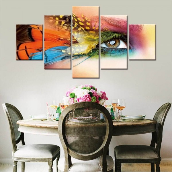 Makeup med fjær | 5 deler