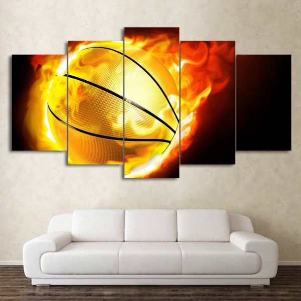 Brennende basketball | 5 deler