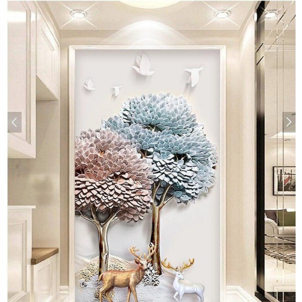 Hjort ved tråd fra 50x80cm