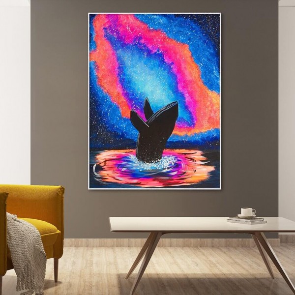 En hval om natten fra 50x70cm