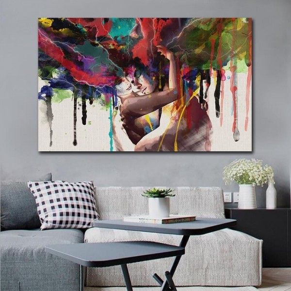 Fargerik kjærlighet  fra 50x80cm