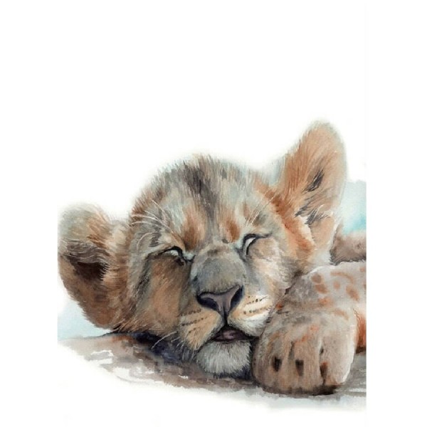 Sovende løveunge