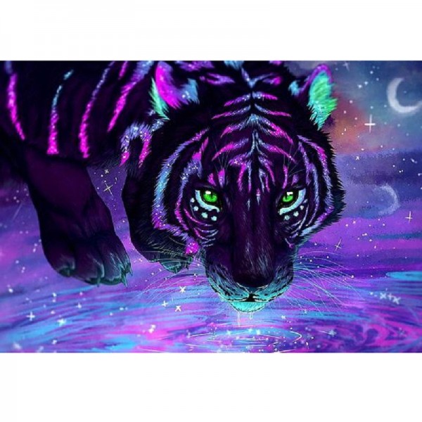 Tiger i neonfarge