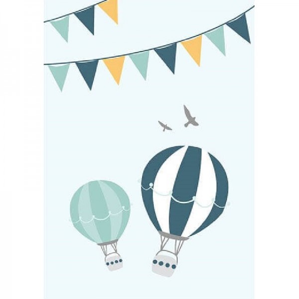 Varmluftsballonger og flagg