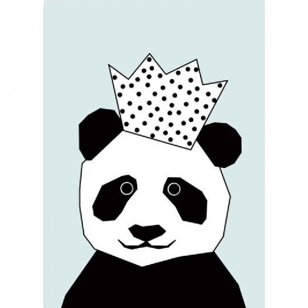 Panda med krone