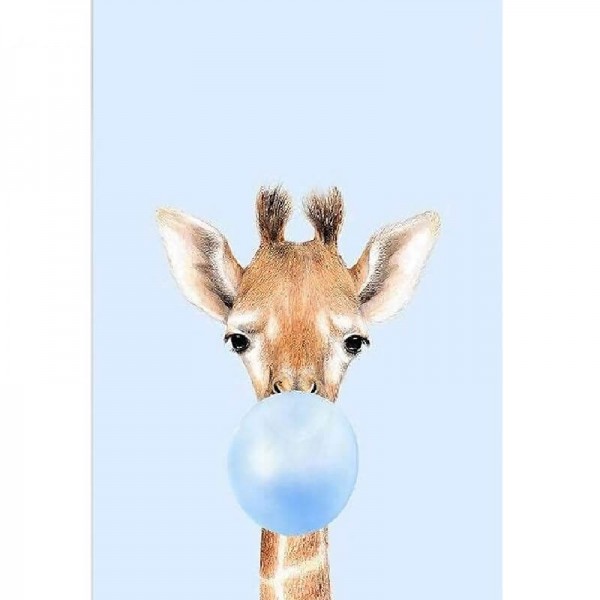 Baby giraffe|blå