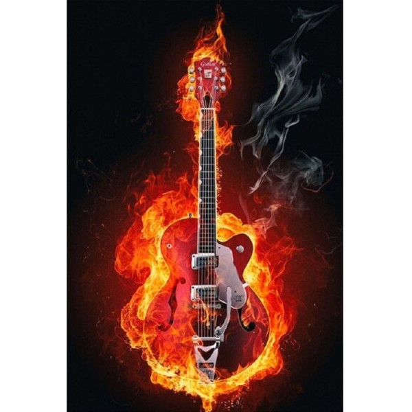 Gitar i brann