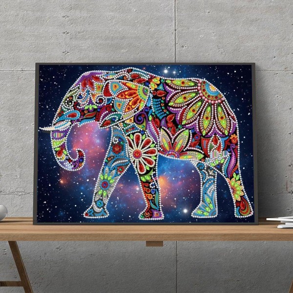 Elefant | Selvlysende 30x40cm