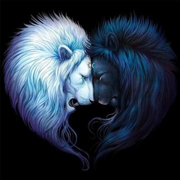 Yin og yang løver