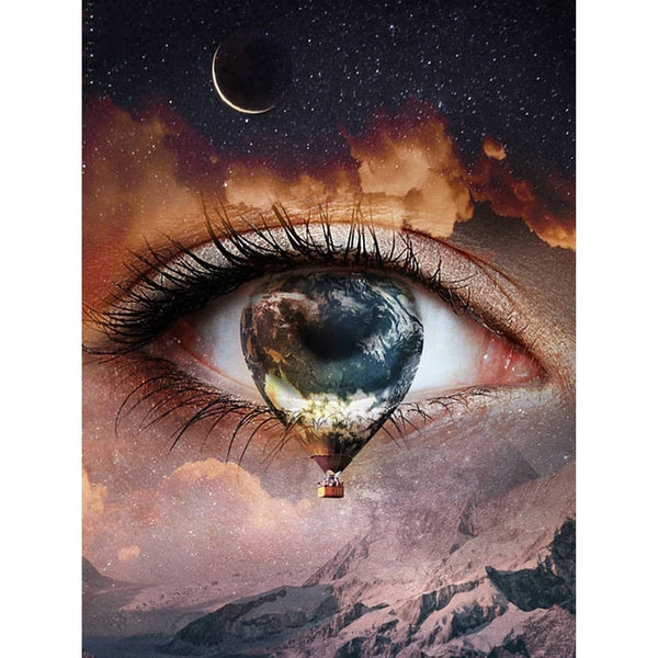 Øye med varmluftsballong