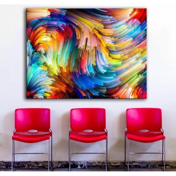 Abstrakta farger fra 50x70cm