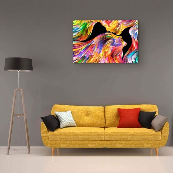 Abstrakte ansikter fra 50x80cm