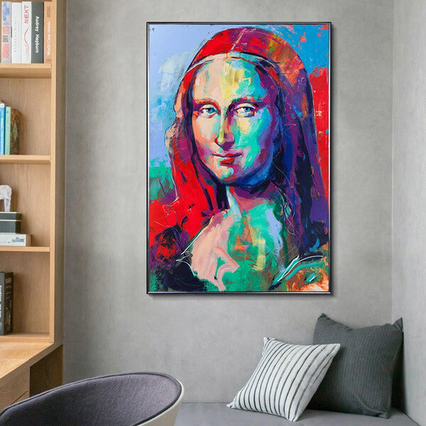 Fargerik Mona Lisa fra 50x70cm