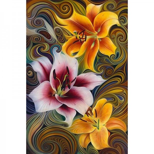 Abstrakte liljer